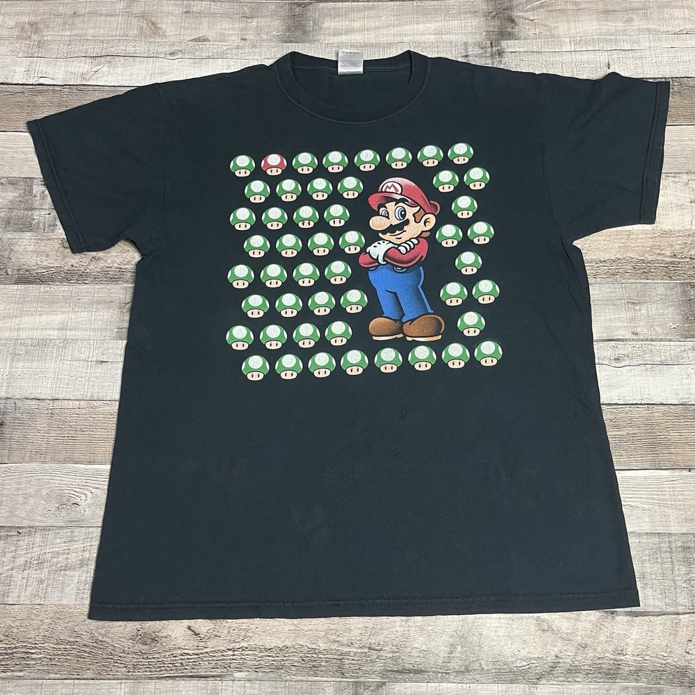 Mario Kart Shirt Size Large 2010 Video Game Promo Tee Nintendo